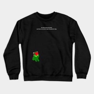 KERMIT IN THE VOID (white text) Crewneck Sweatshirt